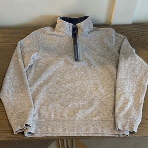 johnnie-O Light Gray Zip-Up Sweatshirt